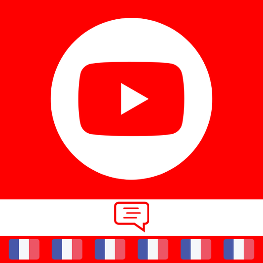 Comprar comentarios de YouTube de usuarios franceses